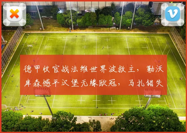 德甲收官战法维世界波救主，勒沃库森憾平汉堡无缘欧冠，马扎错失良机成转折